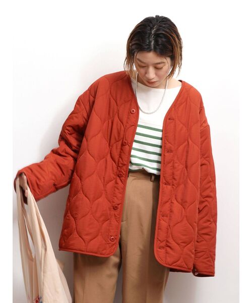 Ungrid(アングリッド)の「【WEB限定】キルティングライナールーズブルゾン(ブルゾン・レディース・ブラック/オフホワイト/カーキ/オレンジ/ミント・FREE)」の19枚目の写真