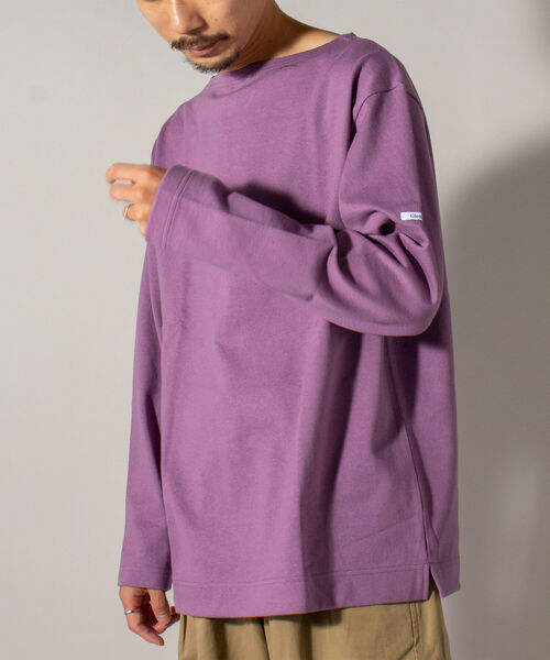 GLOSTER（グロスター）の「【GLOSTER/グロスター】バスクシャツ 21AW（Tシャツ/カットソー・メンズ・キナリ/ホワイト系その他/ホワイト系その他2/ブラウン系その他/ネイビー/ブルー系その他/エメラルドブルー/パープル・SMALL/MEDIUM/LARGE/X-LARGE）」の8枚目の写真