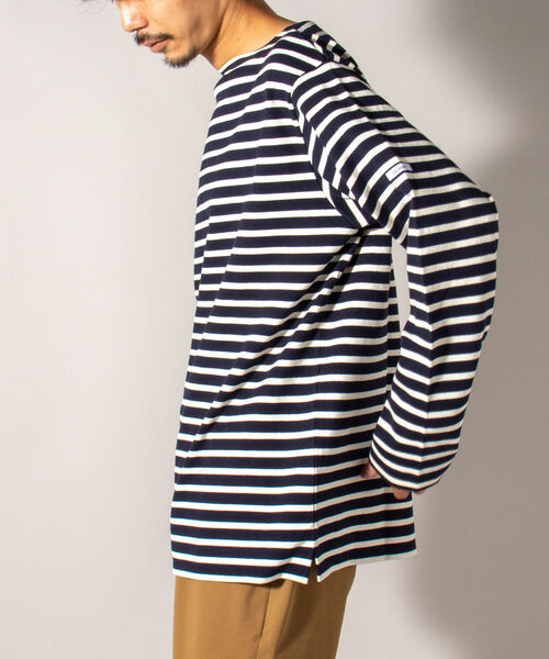 GLOSTER（グロスター）の「【GLOSTER/グロスター】バスクシャツ 21AW（Tシャツ/カットソー・メンズ・キナリ/ホワイト系その他/ホワイト系その他2/ブラウン系その他/ネイビー/ブルー系その他/エメラルドブルー/パープル・SMALL/MEDIUM/LARGE/X-LARGE）」の7枚目の写真