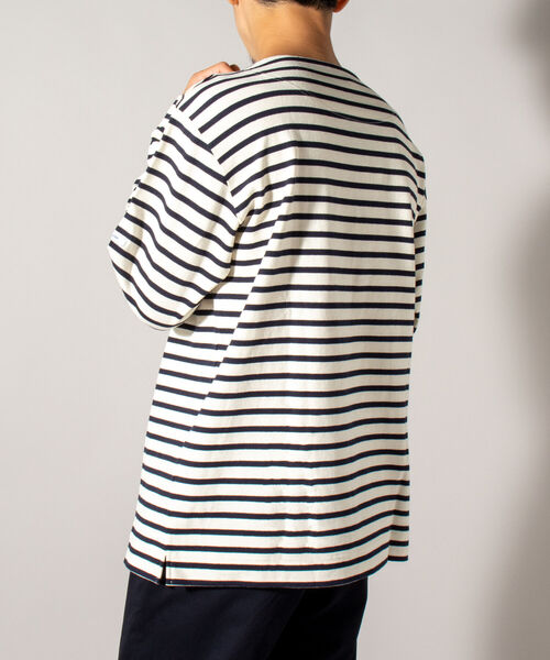 GLOSTER（グロスター）の「【GLOSTER/グロスター】バスクシャツ 21AW（Tシャツ/カットソー・メンズ・キナリ/ホワイト系その他/ホワイト系その他2/ブラウン系その他/ネイビー/ブルー系その他/エメラルドブルー/パープル・SMALL/MEDIUM/LARGE/X-LARGE）」の13枚目の写真