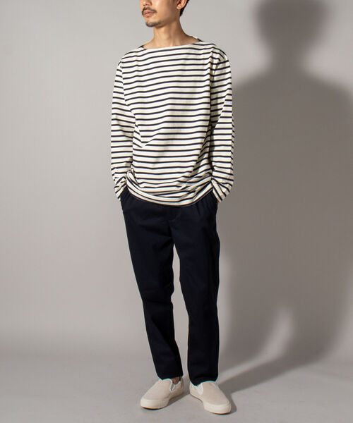 GLOSTER（グロスター）の「【GLOSTER/グロスター】バスクシャツ 21AW（Tシャツ/カットソー・メンズ・キナリ/ホワイト系その他/ホワイト系その他2/ブラウン系その他/ネイビー/ブルー系その他/エメラルドブルー/パープル・SMALL/MEDIUM/LARGE/X-LARGE）」の10枚目の写真