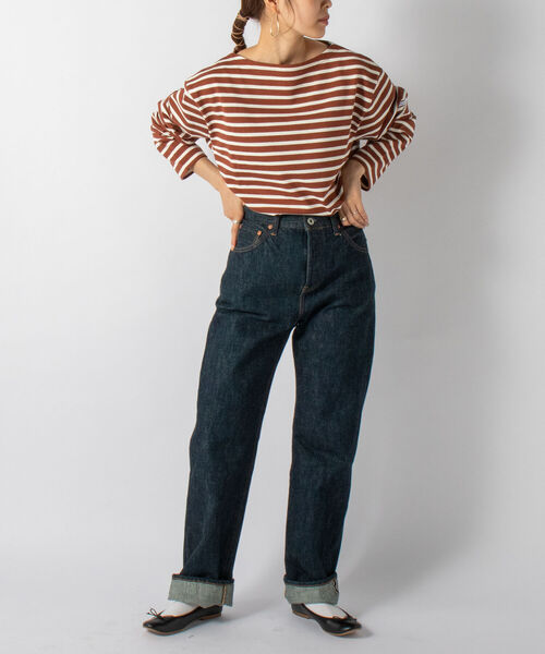 GLOSTER（グロスター）の「【GLOSTER/グロスター】バスクシャツ 21AW（Tシャツ/カットソー・メンズ・キナリ/ホワイト系その他/ホワイト系その他2/ブラウン系その他/ネイビー/ブルー系その他/エメラルドブルー/パープル・SMALL/MEDIUM/LARGE/X-LARGE）」の12枚目の写真