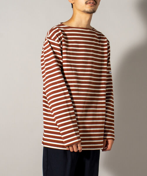 GLOSTER（グロスター）の「【GLOSTER/グロスター】バスクシャツ 21AW（Tシャツ/カットソー・メンズ・キナリ/ホワイト系その他/ホワイト系その他2/ブラウン系その他/ネイビー/ブルー系その他/エメラルドブルー/パープル・SMALL/MEDIUM/LARGE/X-LARGE）」の22枚目の写真