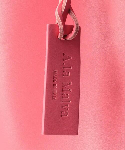 green label relaxing（グリーンレーベルリラクシング）の「＜A.la Malva(ア・ラ・マルヴァ)＞ ダブル ポケット ショルダー トート バッグ（トートバッグ・レディース・ベージュ/ピンク/ブラック/ライム・FREE）」の7枚目の写真