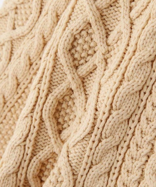 N.（N. Natural Beauty Basic）（エヌエヌナチュラルビューティーベーシック）の「◆襟付ケーブルカーディガン（カーディガン/ボレロ・レディース・ブラック/ベージュ・MEDIUM）」の19枚目の写真