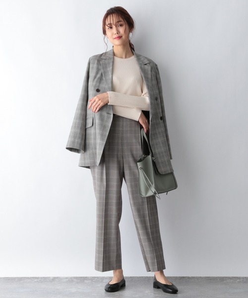 GLOBAL WORK（グローバルワーク）の「チェックダブルジャケット/215641（ダウンジャケット/コート・レディース・ダークブラウン/グレー系その他・FREE）」の15枚目の写真