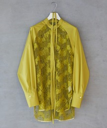 lautreamont BLEUBLANC | <lautreamont BLEUBLANC>ラグランスリーブレースシャツ≪洗濯機で洗える≫(シャツ/ブラウス)