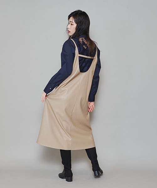 lautreamont BLEUBLANC（ロートレアモンブルーブラン）の「<lautreamont BLEUBLANC>ラグランスリーブレースシャツ≪洗濯機で洗える≫（シャツ/ブラウス・レディース・ネイビー/イエロー・11号/9号）」の13枚目の写真