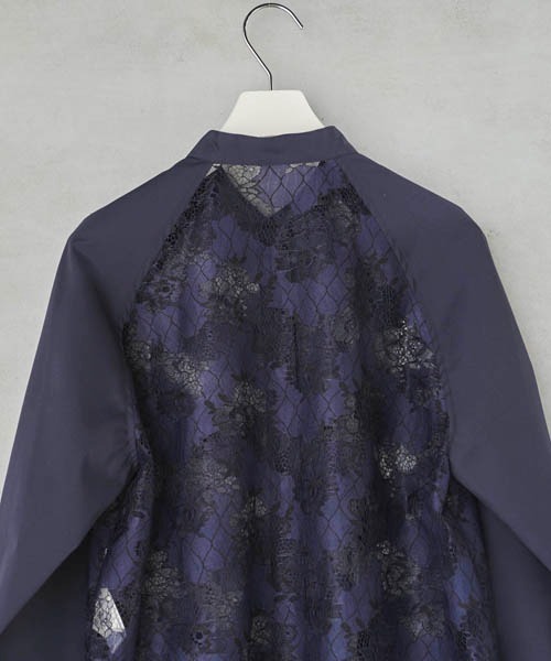 lautreamont BLEUBLANC（ロートレアモンブルーブラン）の「<lautreamont BLEUBLANC>ラグランスリーブレースシャツ≪洗濯機で洗える≫（シャツ/ブラウス・レディース・ネイビー/イエロー・11号/9号）」の19枚目の写真