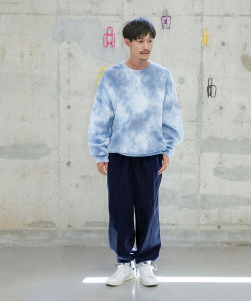 Russell Athletic（ラッセルアスレティック）の「【WEB限定/SHIPS別注】RUSSELL ATHLETIC: タイダイ クルーネック スウェット  (トレーナー)（スウェット・メンズ・ブルー/ダークグレー/パープル・LARGE/SMALL/X-LARGE/MEDIUM）」の18枚目の写真