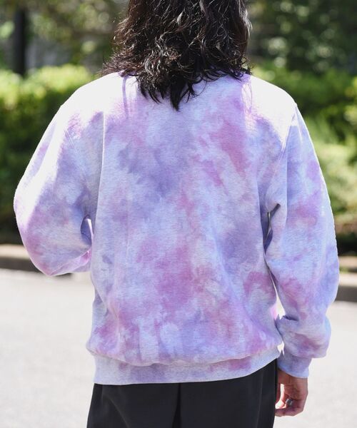 Russell Athletic（ラッセルアスレティック）の「【WEB限定/SHIPS別注】RUSSELL ATHLETIC: タイダイ クルーネック スウェット  (トレーナー)（スウェット・メンズ・ブルー/ダークグレー/パープル・LARGE/SMALL/X-LARGE/MEDIUM）」の17枚目の写真