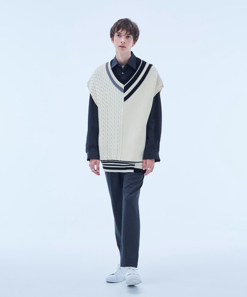 UNITED TOKYO（ユナイテッドトウキョウ）の「コンビチルデンベスト（ベスト・メンズ・ブラック/アイボリー・FREE）」の6枚目の写真