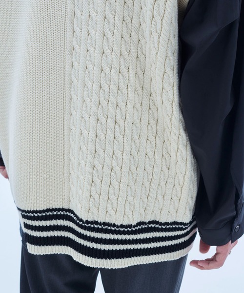UNITED TOKYO（ユナイテッドトウキョウ）の「コンビチルデンベスト（ベスト・メンズ・ブラック/アイボリー・FREE）」の12枚目の写真