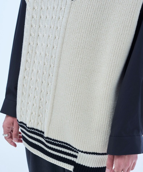 UNITED TOKYO（ユナイテッドトウキョウ）の「コンビチルデンベスト（ベスト・メンズ・ブラック/アイボリー・FREE）」の14枚目の写真