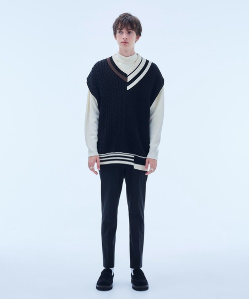 UNITED TOKYO（ユナイテッドトウキョウ）の「コンビチルデンベスト（ベスト・メンズ・ブラック/アイボリー・FREE）」の15枚目の写真