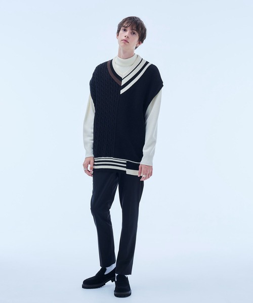 UNITED TOKYO（ユナイテッドトウキョウ）の「コンビチルデンベスト（ベスト・メンズ・ブラック/アイボリー・FREE）」の16枚目の写真