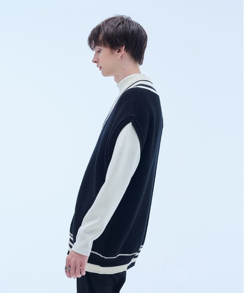 UNITED TOKYO（ユナイテッドトウキョウ）の「コンビチルデンベスト（ベスト・メンズ・ブラック/アイボリー・FREE）」の19枚目の写真