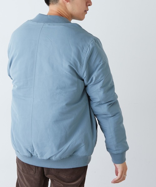 DISCOAT(ディスコート)の「カラーMA-1(MA-1・メンズ・ミント/ブラック/カーキ/ピンク/グレイッシュベージュ/サックスブルー・LARGE/MEDIUM/X-LARGE)」の17枚目の写真