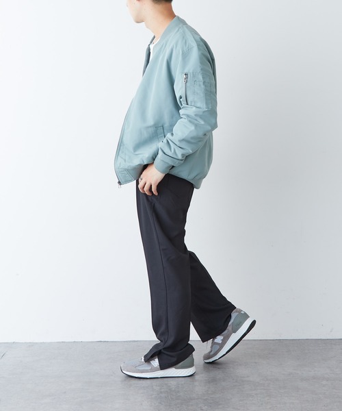 DISCOAT(ディスコート)の「カラーMA-1(MA-1・メンズ・ミント/ブラック/カーキ/ピンク/グレイッシュベージュ/サックスブルー・LARGE/MEDIUM/X-LARGE)」の21枚目の写真