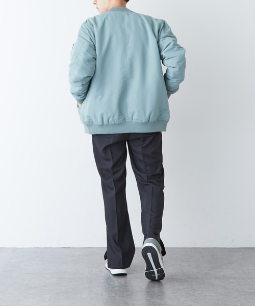 DISCOAT(ディスコート)の「カラーMA-1(MA-1・メンズ・ミント/ブラック/カーキ/ピンク/グレイッシュベージュ/サックスブルー・LARGE/MEDIUM/X-LARGE)」の22枚目の写真