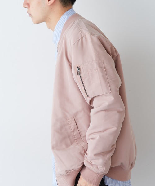 DISCOAT(ディスコート)の「カラーMA-1(MA-1・メンズ・ミント/ブラック/カーキ/ピンク/グレイッシュベージュ/サックスブルー・LARGE/MEDIUM/X-LARGE)」の11枚目の写真