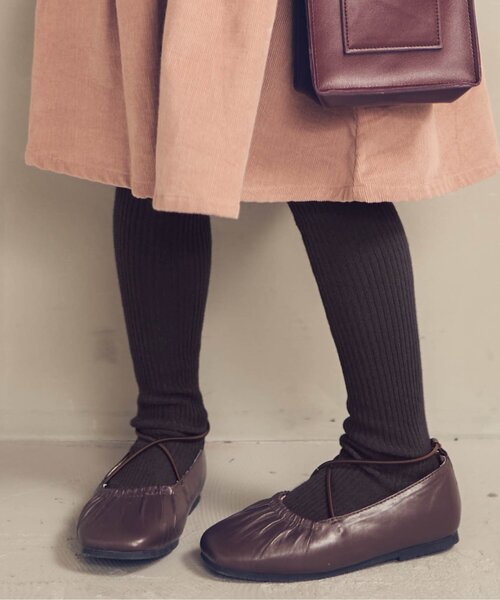 apres les cours(アプレレクール)の「リブタイツ(タイツ/ストッキング・キッズ・ベージュ/チャコール/アイボリー/グレー/ブラウン・110/120/140/90/80/100)」の4枚目の写真