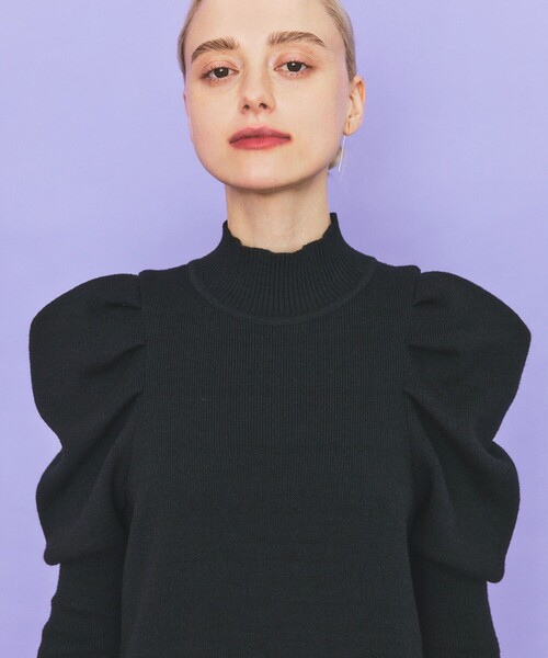 INella（イネラ）の「【INella(イネラ)】ボリュームスリーブニットワンピース（ワンピース・レディース・ブルー/ライム/ブラック・FREE）」の20枚目の写真