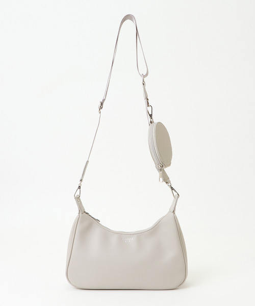 VENCEEXCHANGE（ヴァンスエクスチェンジ）の「【メディア紹介商品】ラウンドポーチ付き2WAYバッグ（ショルダーバッグ・レディース・ブラック/グレー/その他1/その他2・FREE）」の3枚目の写真