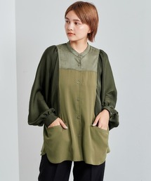 cepo | ミリタリーブロッキングブラウス(シャツ/ブラウス)