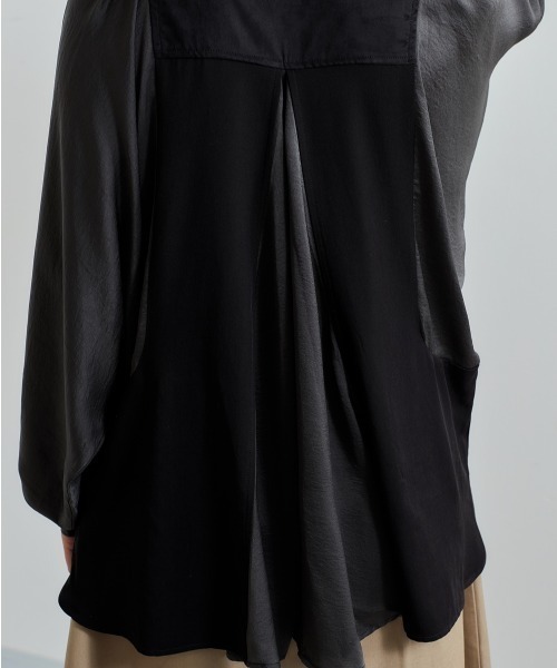 cepo（セポ）の「ミリタリーブロッキングブラウス（シャツ/ブラウス・レディース・ブラック/カーキ/オレンジ・M）」の12枚目の写真