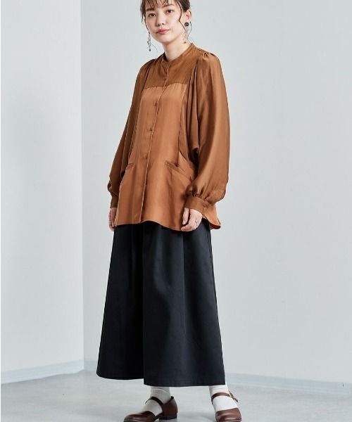 cepo（セポ）の「ミリタリーブロッキングブラウス（シャツ/ブラウス・レディース・ブラック/カーキ/オレンジ・M）」の18枚目の写真