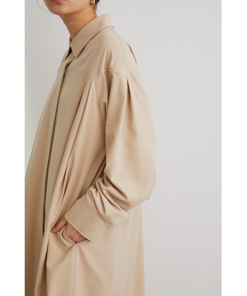 【完売】stylemixer ハイスリットロングシャツ ベージュ STYLEMIXER | レイヤードシャツワンピース (ワンピース(ロング