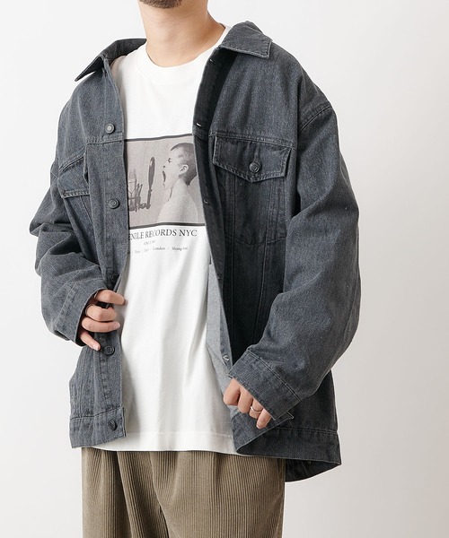 COLONY 2139（コロニートゥーワンスリーナイン）の「コットンデニムGジャン（デニムジャケット・メンズ・ブラック/グレー/インディゴブルー・MEDIUM/LARGE）」の2枚目の写真
