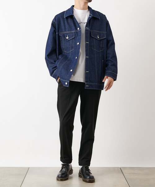 COLONY 2139（コロニートゥーワンスリーナイン）の「コットンデニムGジャン（デニムジャケット・メンズ・ブラック/グレー/インディゴブルー・MEDIUM/LARGE）」の3枚目の写真