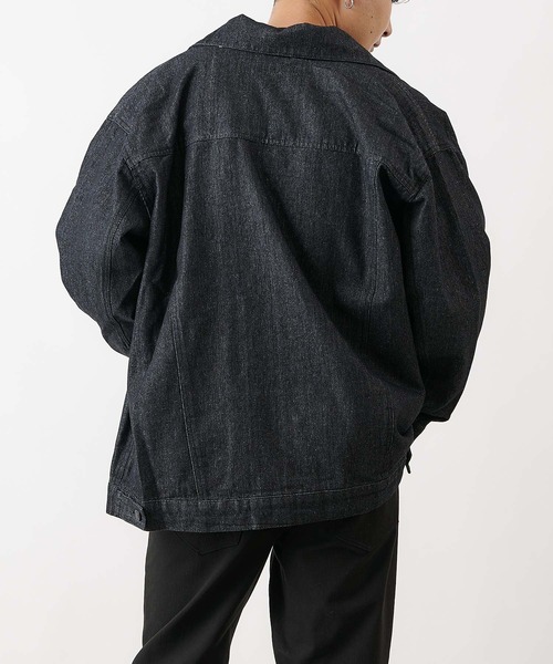 COLONY 2139（コロニートゥーワンスリーナイン）の「コットンデニムGジャン（デニムジャケット・メンズ・ブラック/グレー/インディゴブルー・MEDIUM/LARGE）」の4枚目の写真