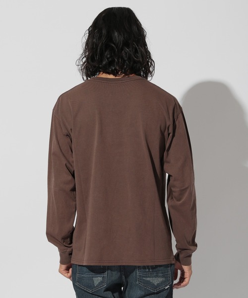 Herschel Supply（ハーシェルサプライ）の「【HERSCHEL SUPPLY （ハーシェルサプライ）×BAYFLOW】ピグメント l/S TEE（Tシャツ/カットソー・メンズ・ブラック/ブラウン/カーキ・MEDIUM/LARGE）」の12枚目の写真