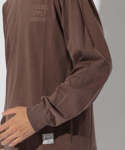 Herschel Supply（ハーシェルサプライ）の「【HERSCHEL SUPPLY （ハーシェルサプライ）×BAYFLOW】ピグメント l/S TEE（Tシャツ/カットソー・メンズ・ブラック/ブラウン/カーキ・MEDIUM/LARGE）」の14枚目の写真