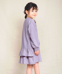 BRANSHES（ブランシェス）の「【WEB限定】バック裾フリルデザイン長袖ワンピース（ワンピース・キッズ）」