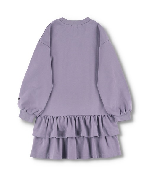 BRANSHES（ブランシェス）の「【WEB限定】バック裾フリルデザイン長袖ワンピース（ワンピース・キッズ・チャコールグレー/ライトベージュ/ラベンダー/ピンク・110/120/130/140/100/150）」の22枚目の写真