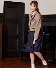 【MMmama】ELLE EN NOIR ブレザー スカート セット ELLE en noir（エルアンノアール）の「プレッピージャンパー