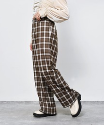 ネルチェックパンツ