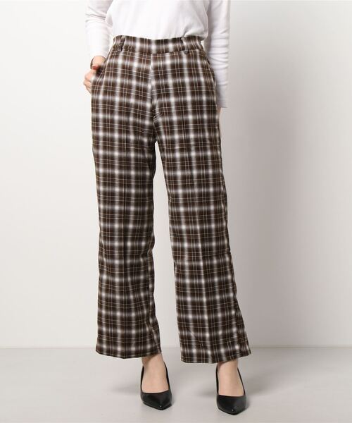 ems excite（エムズエキサイト）の「ネルチェックパンツ（その他パンツ・レディース・ブラック/ブラウン/グリーン・FREE）」の22枚目の写真