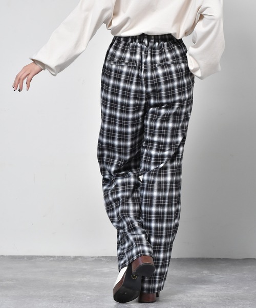 ems excite（エムズエキサイト）の「ネルチェックパンツ（その他パンツ・レディース・ブラック/ブラウン/グリーン・FREE）」の13枚目の写真