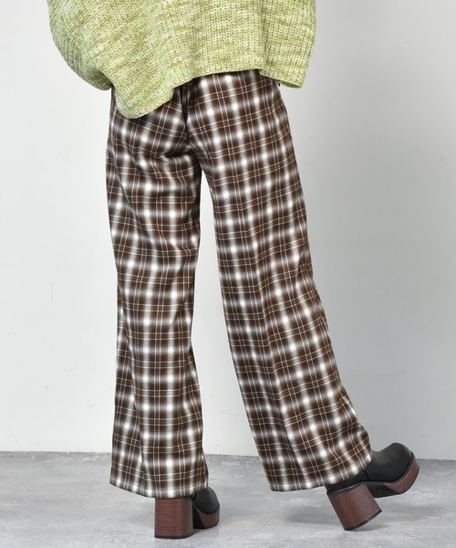 ems excite（エムズエキサイト）の「ネルチェックパンツ（その他パンツ・レディース・ブラック/ブラウン/グリーン・FREE）」の16枚目の写真