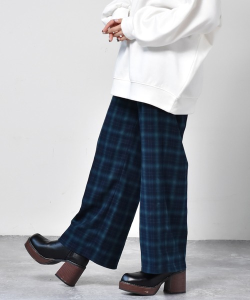 ems excite（エムズエキサイト）の「ネルチェックパンツ（その他パンツ・レディース・ブラック/ブラウン/グリーン・FREE）」の18枚目の写真