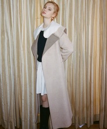 REDYAZEL | 襟配色ラップコート(ステンカラーコート)