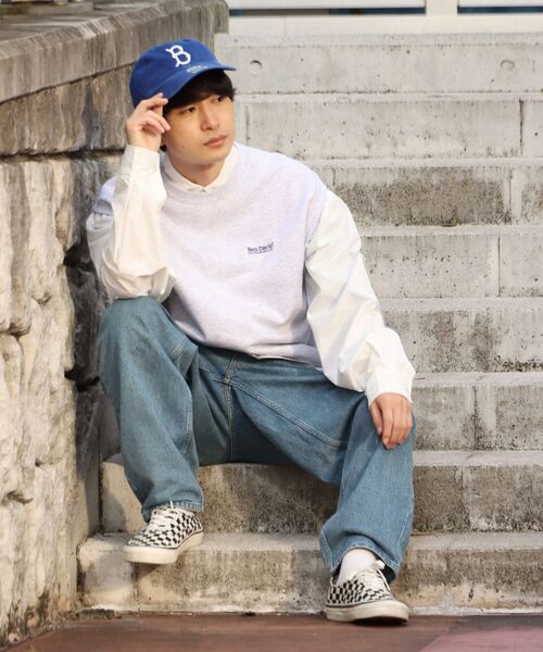 BEN DAVIS/WHITE LABEL（ベンデイビス ホワイトラベル）の「【BEN DAVIS(ベンデイビス)】SWEAT VEST / スウェットベスト（ベスト・メンズ・ネイビー/オフホワイト/イエロー/ブルー/グリーン/バーガンディー/チャコール・MEDIUM/LARGE）」の15枚目の写真