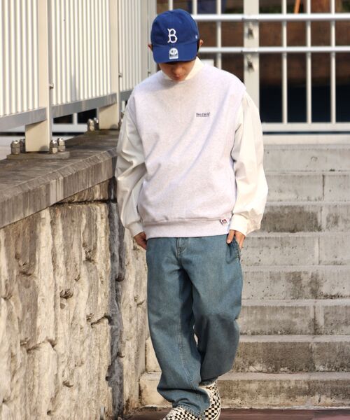 BEN DAVIS/WHITE LABEL（ベンデイビス ホワイトラベル）の「【BEN DAVIS(ベンデイビス)】SWEAT VEST / スウェットベスト（ベスト・メンズ・ネイビー/オフホワイト/イエロー/ブルー/グリーン/バーガンディー/チャコール・MEDIUM/LARGE）」の16枚目の写真