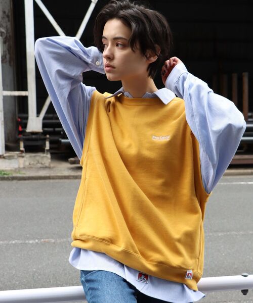 BEN DAVIS/WHITE LABEL（ベンデイビス ホワイトラベル）の「【BEN DAVIS(ベンデイビス)】SWEAT VEST / スウェットベスト（ベスト・メンズ・ネイビー/オフホワイト/イエロー/ブルー/グリーン/バーガンディー/チャコール・MEDIUM/LARGE）」の19枚目の写真