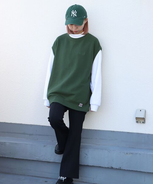 BEN DAVIS/WHITE LABEL（ベンデイビス ホワイトラベル）の「【BEN DAVIS(ベンデイビス)】SWEAT VEST / スウェットベスト（ベスト・メンズ・ネイビー/オフホワイト/イエロー/ブルー/グリーン/バーガンディー/チャコール・MEDIUM/LARGE）」の21枚目の写真